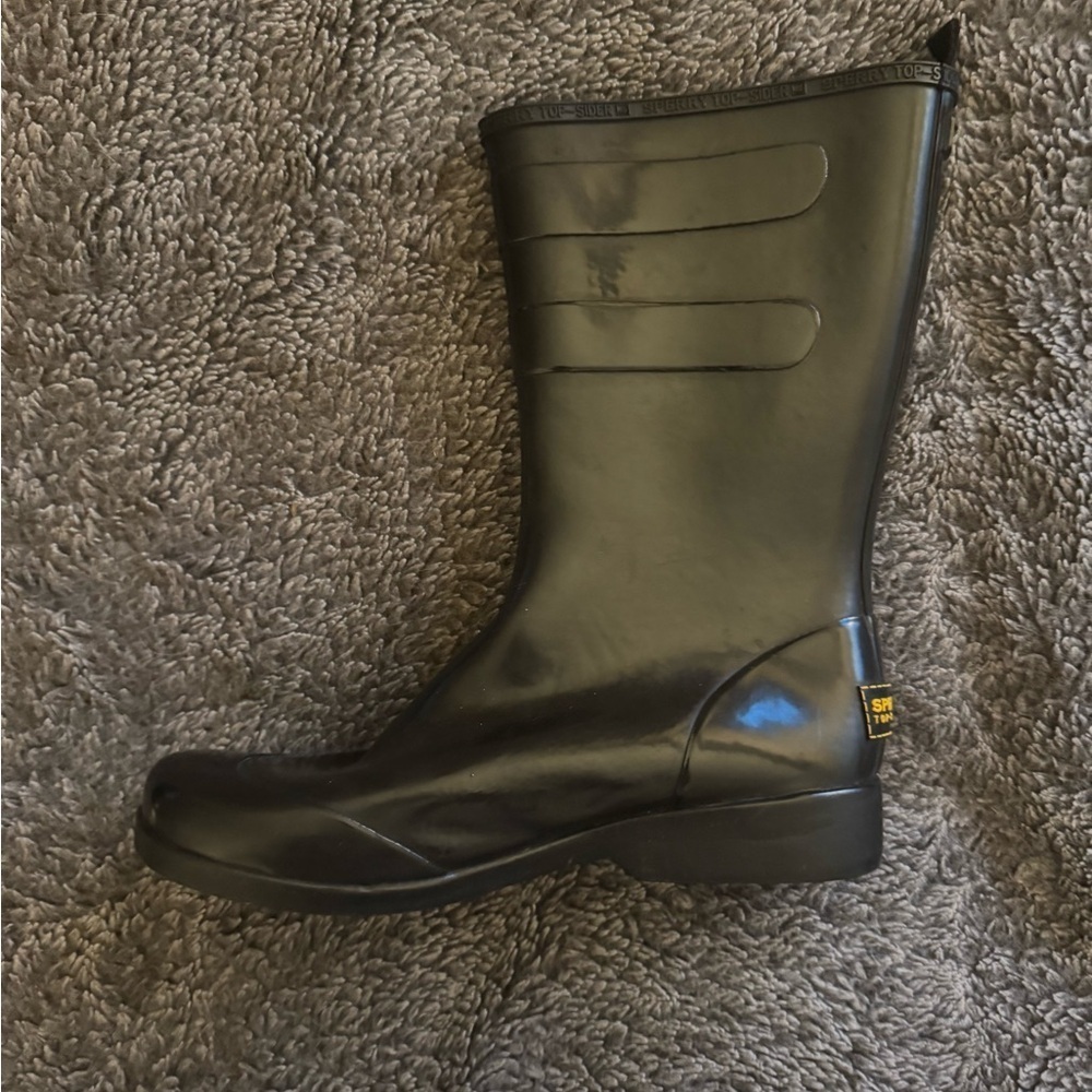 SPERRY Women’s Duck Float Black Rain Boots - Picture 12 of 13